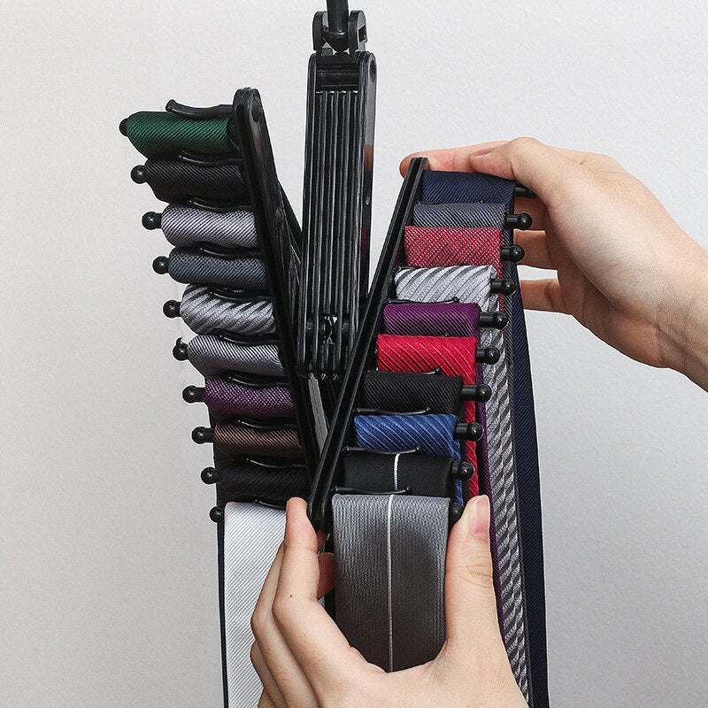 20 Hooks Ties Scarf Rack Holder