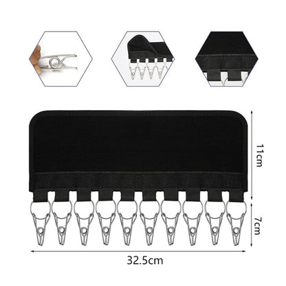 Foldable Hat Hanger with Stainless Steel Clips